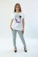 Koszulka z dziewczyną Amanda Biała UNI