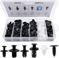 ZESTAW UNIWERSALNE SPINKI KOŁKI KLIPSY SAMOCHODOWE DO TAPICERKI 100szt