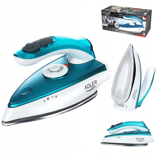 MAŁE ŻELAZKO TURYSTYCZNE Z FUNKCJĄ PARY 1700W SKŁADANE CERAMICZNE PODRÓŻNE zdjęcie 8