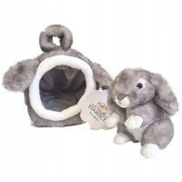 ZESTAW KRÓLIK króliczek ZAJĄC zajączek W DOMKU pluszak PLUSZOWY MASKOTKA