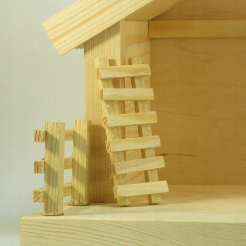 Szopka bożonarodzeniowa sosnowa +oświetlenie led na Arena.pl