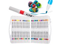 Markery akrylowe do tkanin kamieni ubrań wodoodporne pisaki mazaki 48szt