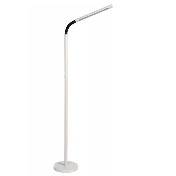 Biała lampa podłogowa Gilly do sypialni LED 3W ściemnialna zdjęcie 2