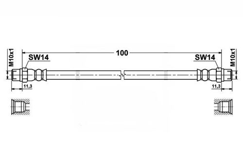 BMW E39 - Zestaw Przewodów Hamulcowych Teflonowych W Oplocie Stalowym na Arena.pl