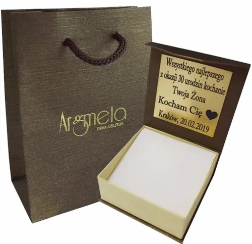 Naszyjnik Srebrny Damski Bismark Diamentowany 6,00 mm pr 925 Grawer Gratis na Arena.pl