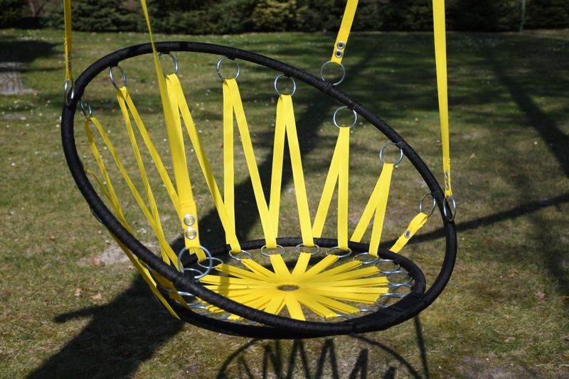 Huśtawka gniazdo - żółta zdjęcie 6