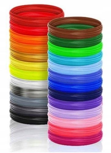 BEZPIECZNY FILAMENT PCL WKŁADY DO DŁUGOPISU 3D 100m 20x5m na Arena.pl