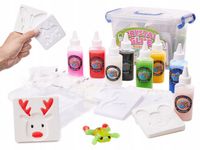 ZESTAW KLEJÓW ŻELOWYCH KRYSZTAŁOWYCH 3D magiczne figurki kreatywny prezent