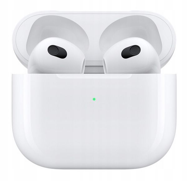 Słuchawki bezprzewodowe douszne Apple AirPods 3 gen. z etui MagSafe białe zdjęcie 2