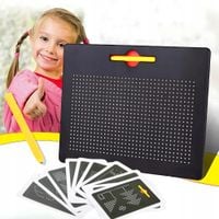 TABLICA MAGNETYCZNA XXL MAGPAD DLA DZIECI EDUKACYJNA 714 KULEK + SZABLONY