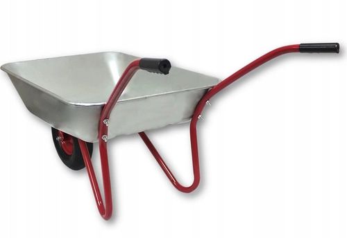 TACZKA OGRODOWA LEKKA OCYNKOWANA MOCNA Z METALOWYM KOŁEM 120 L / 80L na Arena.pl