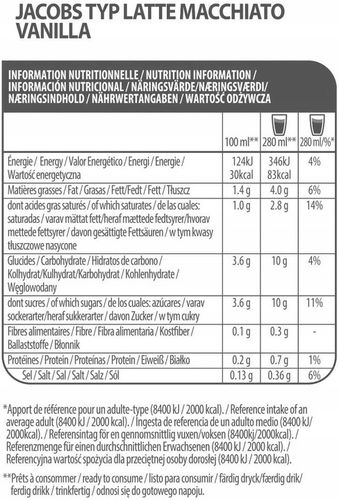 Kapsułki TASSIMO LATTE MACCHIATO VANILLA 8 kaw na Arena.pl