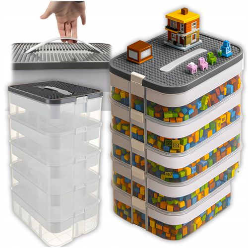 pudełko na klocki- 5 poziomów 35l kruzzel 25759 na Arena.pl