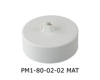 Podsufitka metalowa 1 otwór 80mm kolor biały + BIAŁY HAMULEC