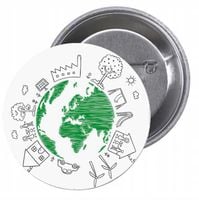 Przypinki buttony EKOLOGIA z grafiką