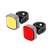 Komplet lamp rowerowych Rebel przód/tył mocne akumulator