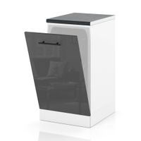 Front Do Zabudowy Zmywarki 45cm Szafka Kuchenna Spremium Szary Połysk