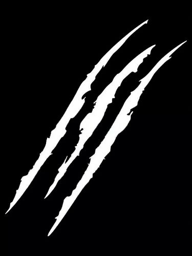 Nalepa biała pazury zadrapanie ślad Bestii scars na Arena.pl