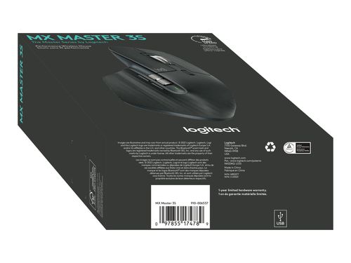 Logitech MX MASTER 3S Wireless Mouse, Graphite | Logitech na Arena.pl