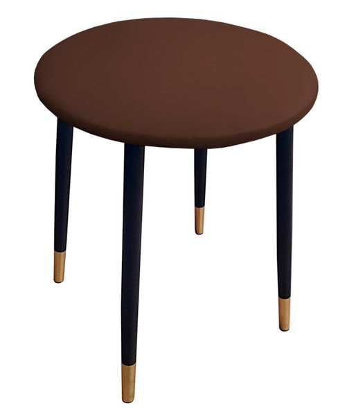 Taboret TRIX D2 brąz podstawa czarna/złota zdjęcie 1