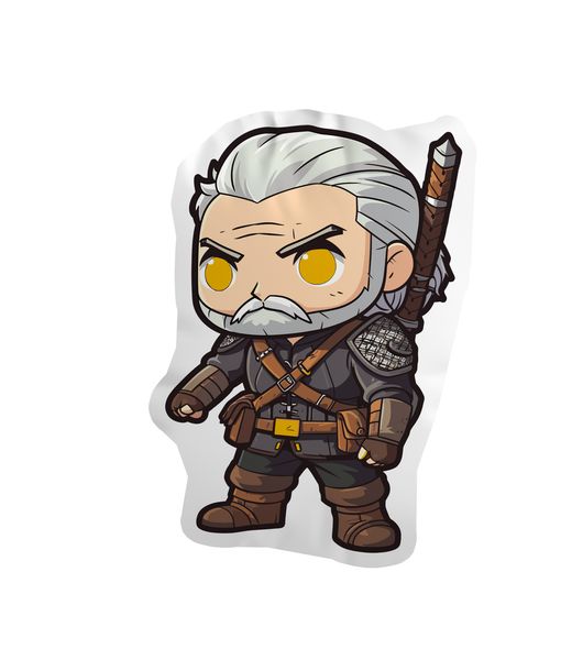 Poduszka Chibi The Witcher / Wiedźmin - Geralt zdjęcie 1