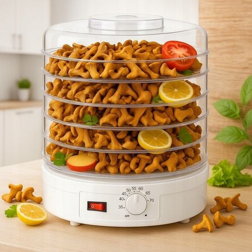 SUSZARKA SPOŻYWCZA DO GRZYBÓW OWOCÓW WARZYW REGULACJA 5 POZIOMÓW 500W na Arena.pl