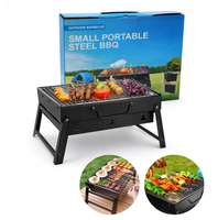 Grill węglowy turystyczny ogrodowy WALIZKA przenośny składany BBQ