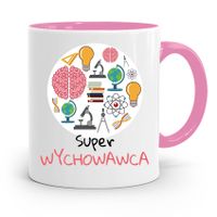 Kubek Różowy Na Dzień Nauczyciela Jeszcze Nie Z Nadrukiem Ze Zdjęciem