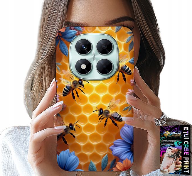 ETUI DO XIAOMI NOTE 14 PRO 5G - PSZCZOŁY UL PLASTER MIODU PLECKI CASE zdjęcie 1