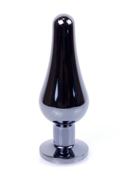 Korek Analny Z Różanym Kryształkiem Dark Silver Butt Plug zdjęcie 2