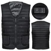 KAMIZELKA PODGRZEWANA OGRZEWANA USB KURTKA CZARNA