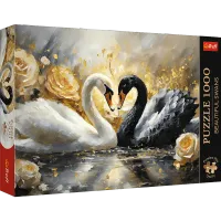 Puzzle 1000 elementów. Premium Plus Quality. Piękne łabędzie
