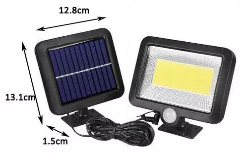 Halogen Lampa solarna 100Led czujka ruchu zmierzch na Arena.pl