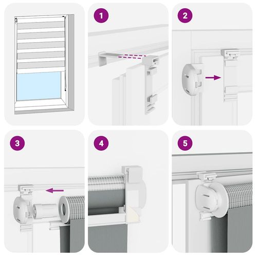 Roleta zebra, 120x150 cm, szerokość tkaniny 115,9 cm, poliester na Arena.pl