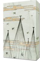 Obraz 30x50cm Skyscape, Bijutsukai Japoński Vintage do Salonu