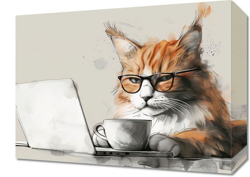 Obraz 40x30cm Nie przed Kawusią zdjęcie 1