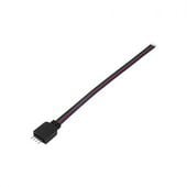 ZŁĄCZE LED 10MM 4-PRZEWODY MĘSKIE 100MM DŁUGOŚĆ