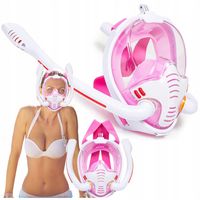 MASKA DO NURKOWANIA PEŁNOTWARZOWA Z UCHWYTEM GoPro DO PŁYWANIA AntiFog S/M