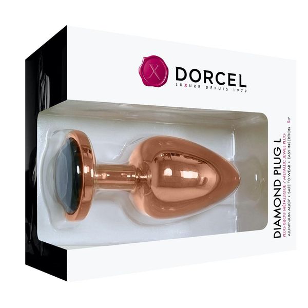 Ozdobny Korek Analny Metal Dorcel Diamond Plug 9Cm zdjęcie 4