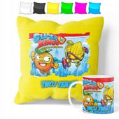 ZESTAW: KUBEK + POSZEWKA - SUPER ZINGS - PREZENT WIELE WZORÓW + IMIĘ