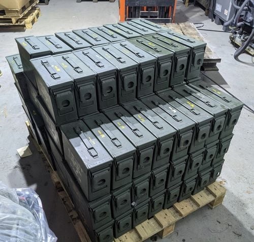 skrzynka METALOWA hermetyczna oryg. US Army ammoBOX M19A1 na Arena.pl