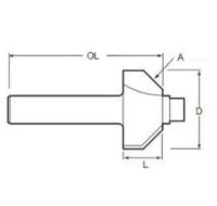 MAKITA FREZ DO FAZOWANIA 2 OSTRZA 8X22MM P-79083