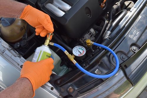 ZESTAW DO NAPEŁNIANIA KLIMATYZACJI AUT GAZ CZYNNIK CHŁODNICZY R134a + WĘŻYK na Arena.pl