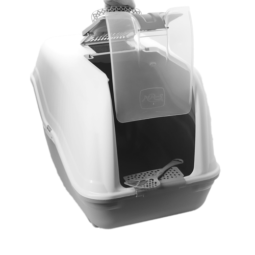 Kuweta duża dla kota z filtrem NETTA MAXI DARK niebieska XL 66x49x50 na Arena.pl