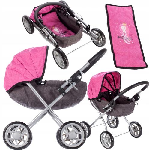 WÓZEK GŁĘBOKI DLA LALEK GONDOLA SKŁADANY I LEKKI PREZENT DLA DZIEWCZYNKI na Arena.pl