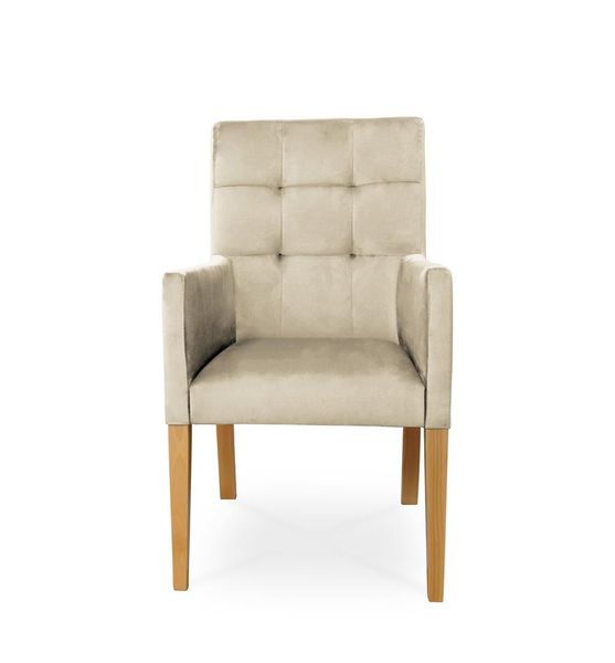 Fotel CAROL / beżowy / noga dąb / R21 zdjęcie 2