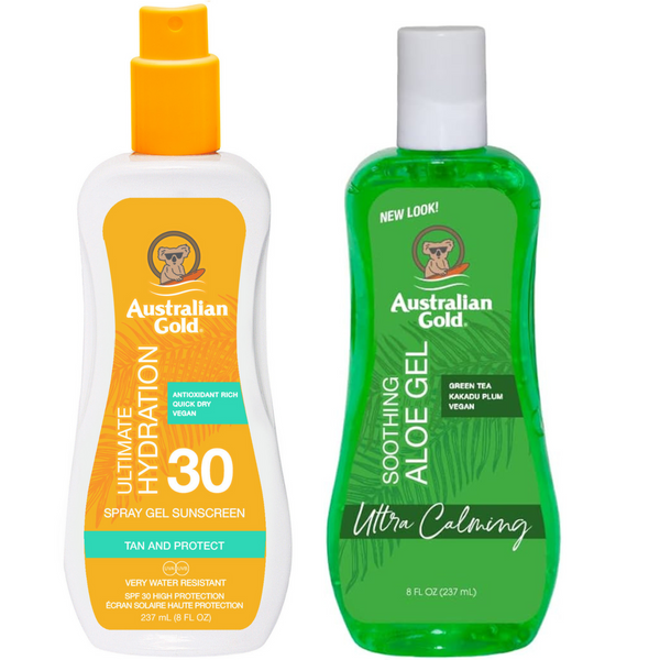 Australian Gold Żel W Sprayu Bezbarwny SPF30 + Aloe Po Opalaniu zdjęcie 1