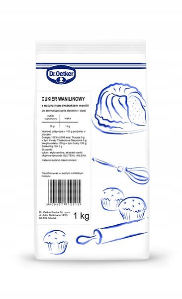 Dr. Oetker Cukier wanilinowy 1 kg zdjęcie 1