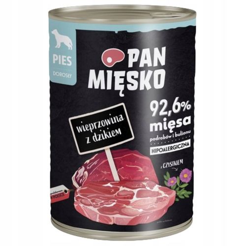 PAN MIĘSKO PAKO MIX KARMA MOKRA DLA PSA MIX 6 SMAKÓW PUSZKA 12 X 400 G na Arena.pl