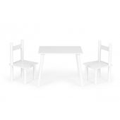 KOMPLET DZIECIĘCY ECOTOYS STÓŁ I 2 KRZESŁA SKANDYNAWSKI DESIGN